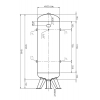 Druckluftkessel 270 L stehend - 11 bar verzinkt AD2000